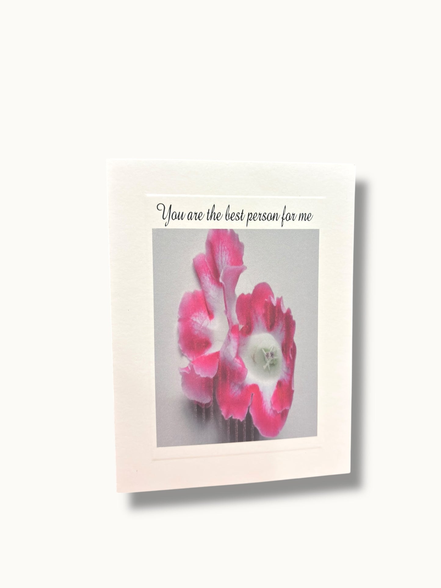 You are the best person for me card
