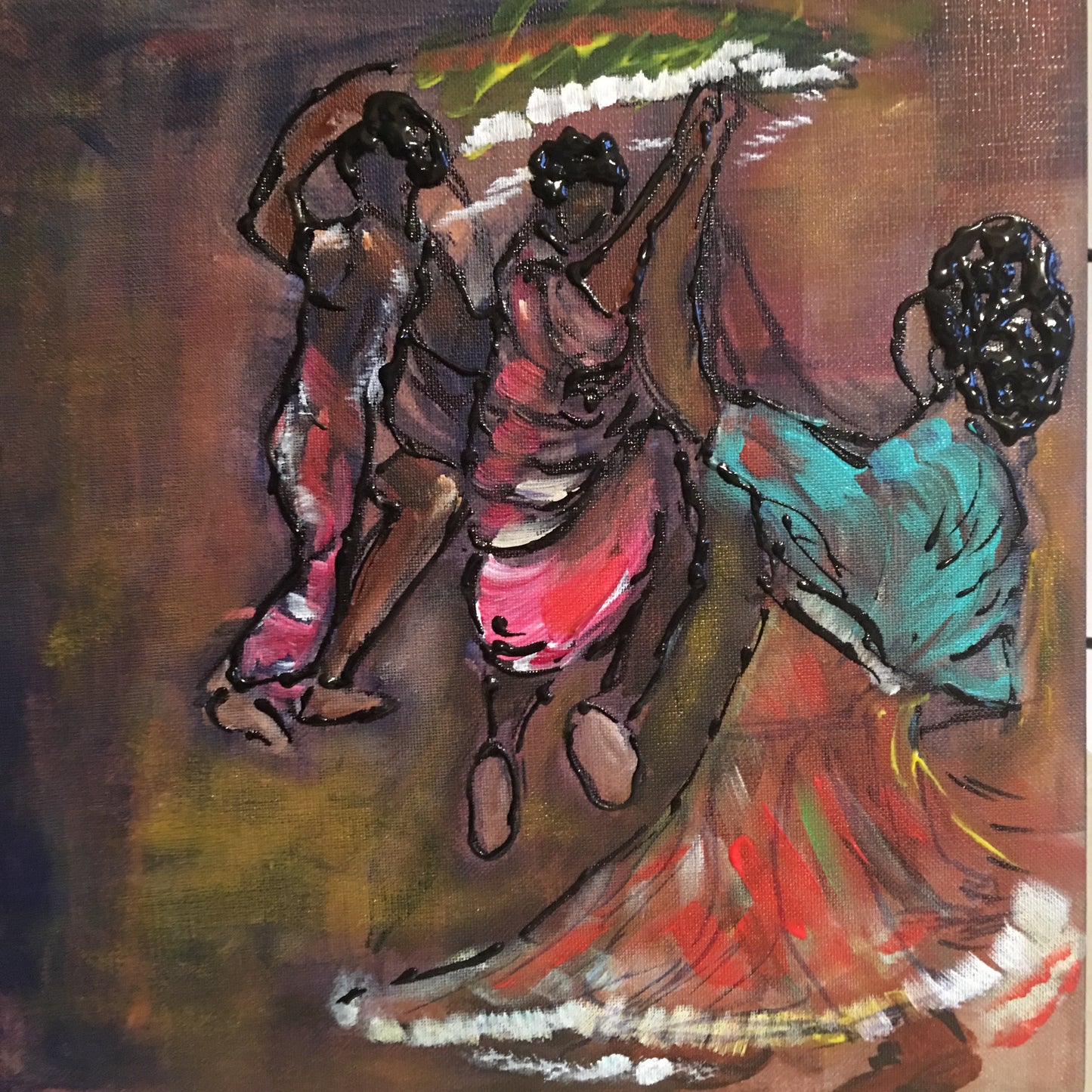 Black Women Hanging Painting