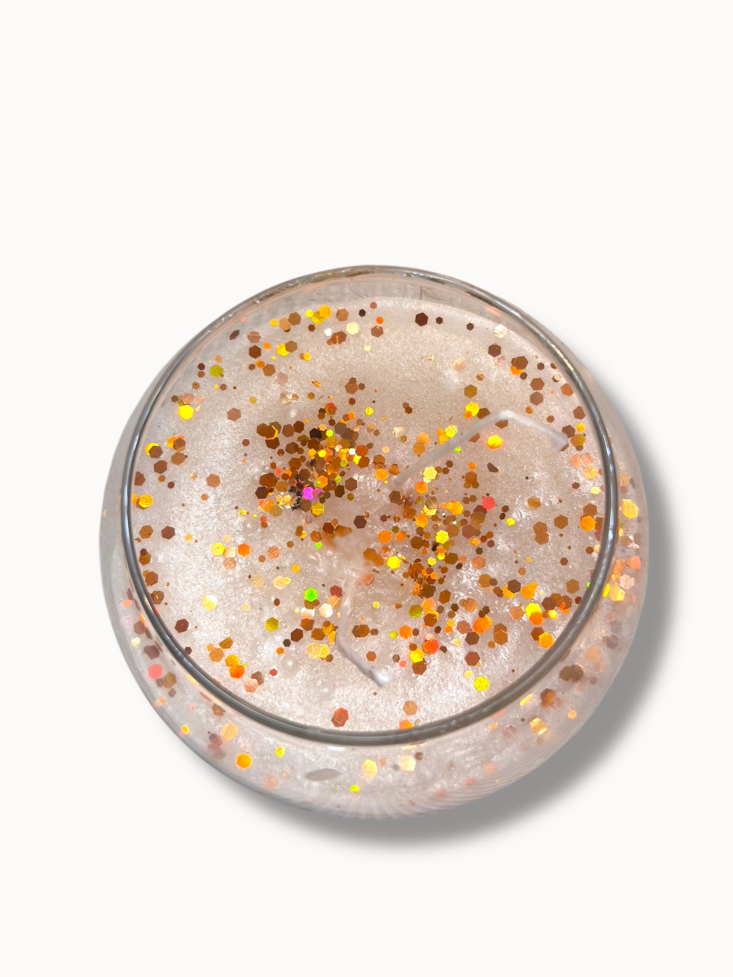 Rose Scented Glitter Candle