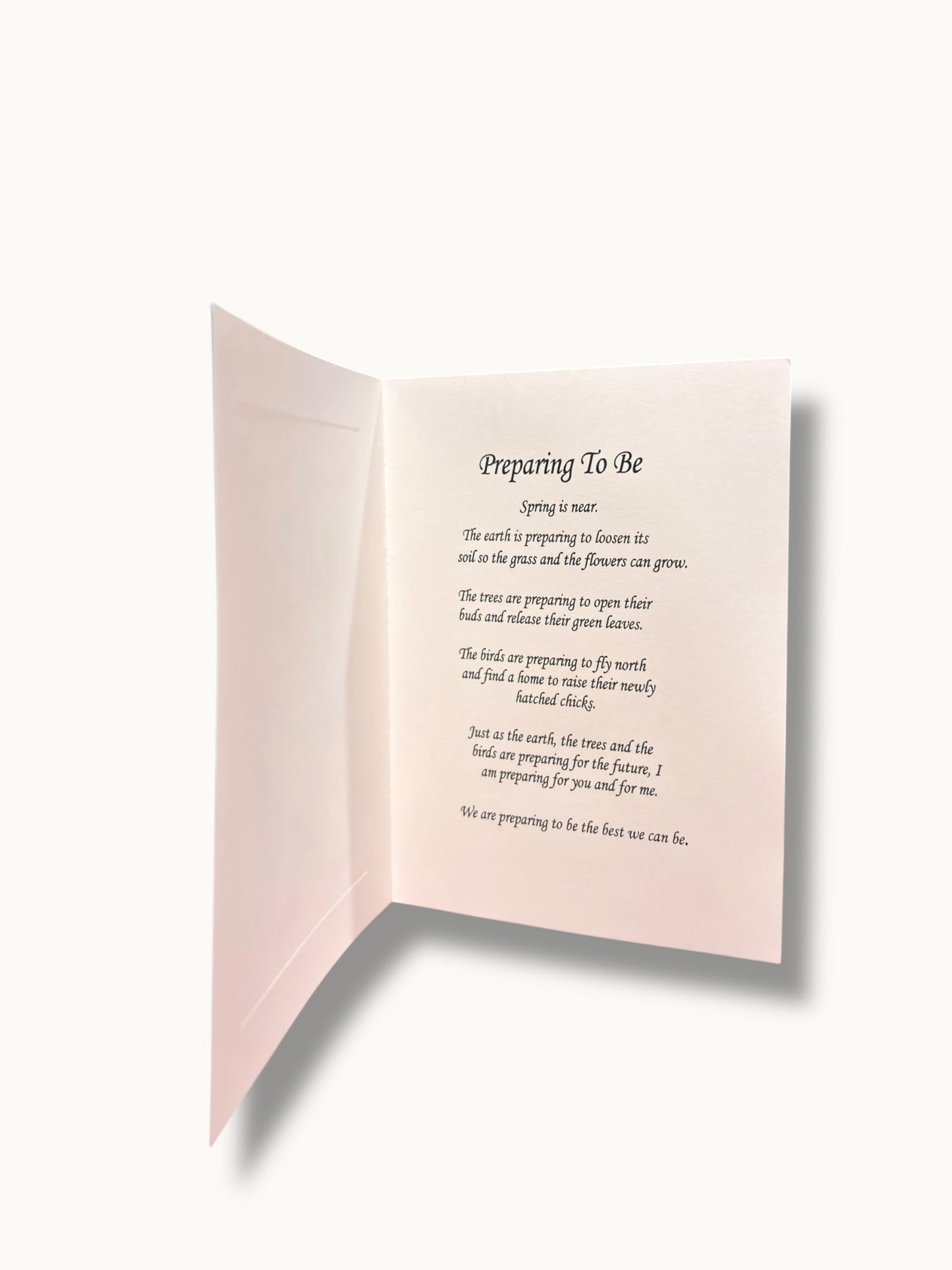Preparing to be Greeting Card