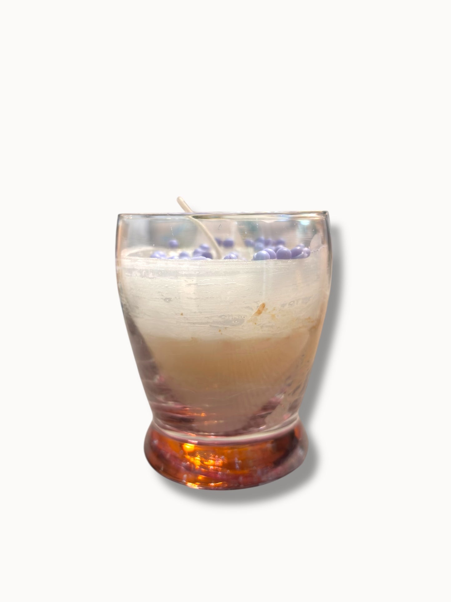 Purple Pomelo Blossom Wax Bead Candle