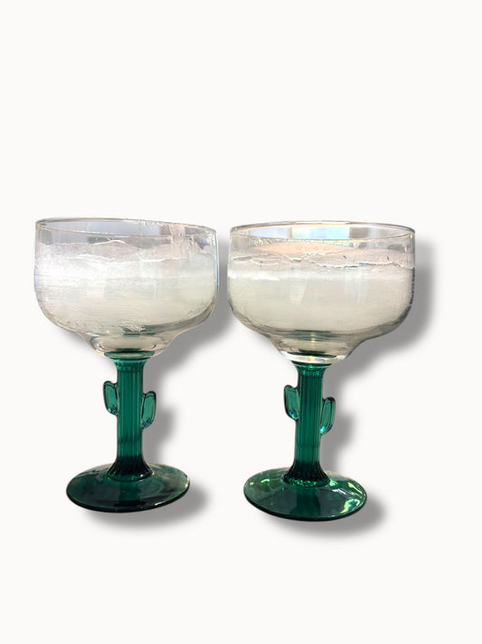 Green Glitter Candle Set